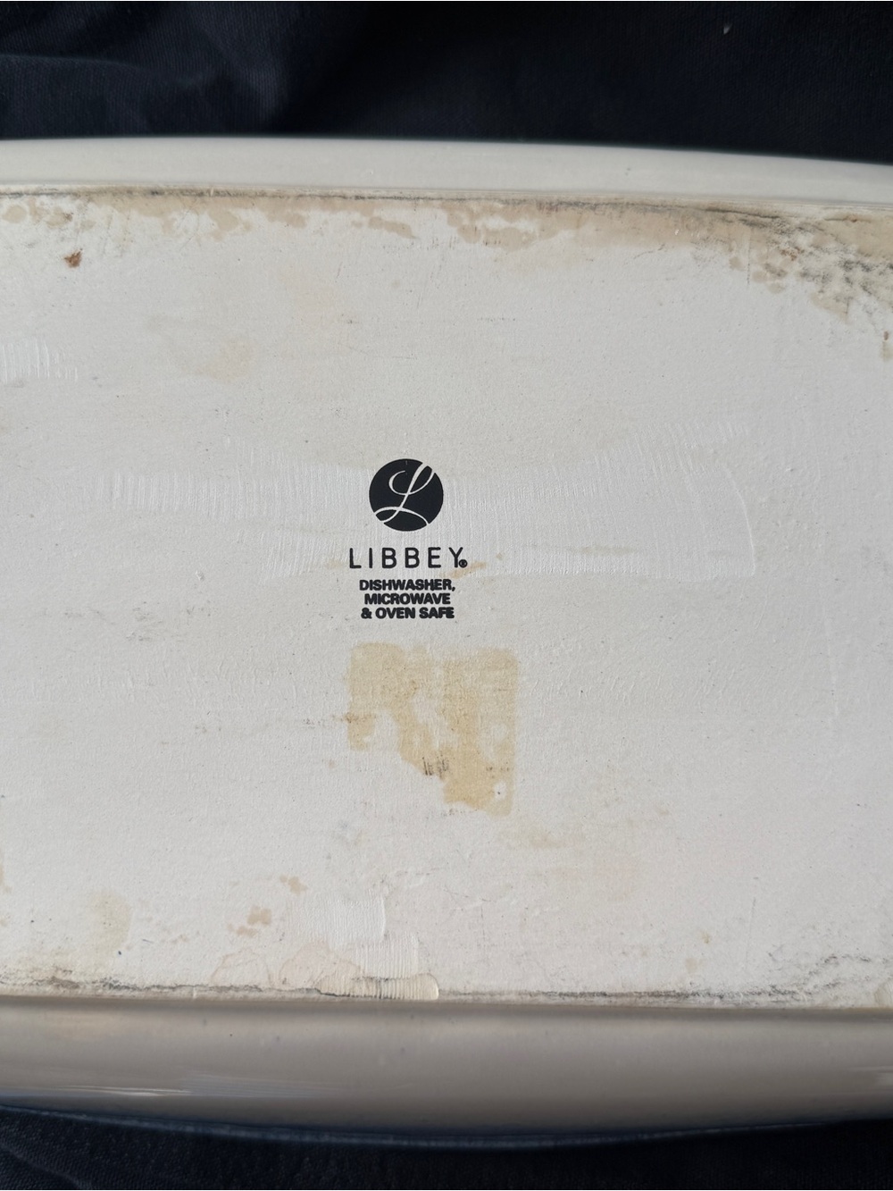 Vintage Libbey Blue Sponge Ware Rectangular Baker - Picture 3 of 5
